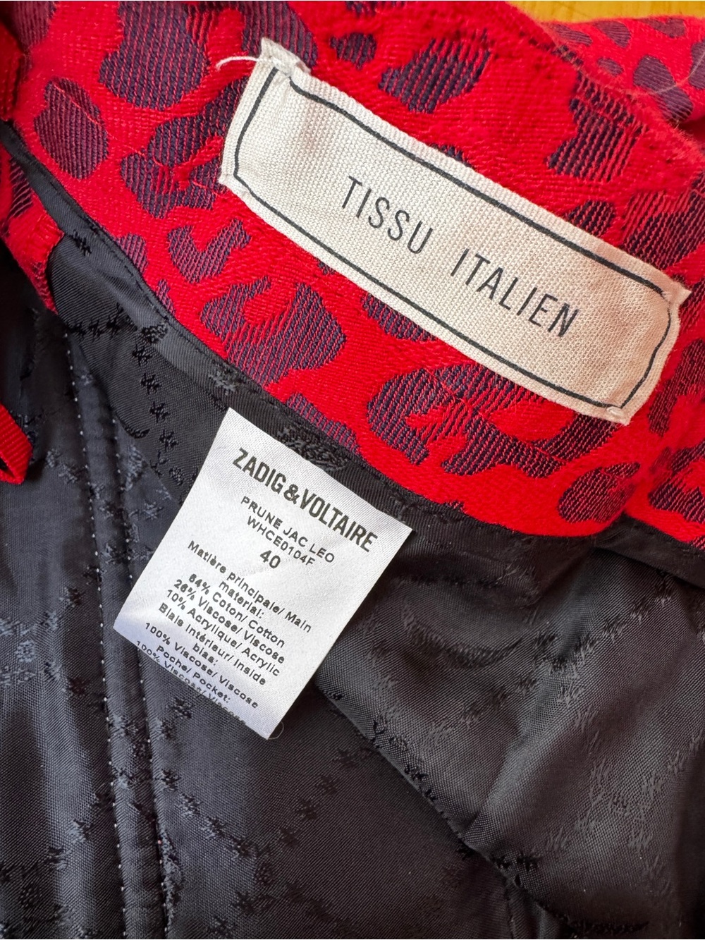 ZADIG & VOLTAIRE Mid-rise Slim Pants Passion Red - Picture 6 of 9